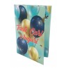 Biglietto Esplosivo Tanti Cari Auguri con Palloncini Colorati