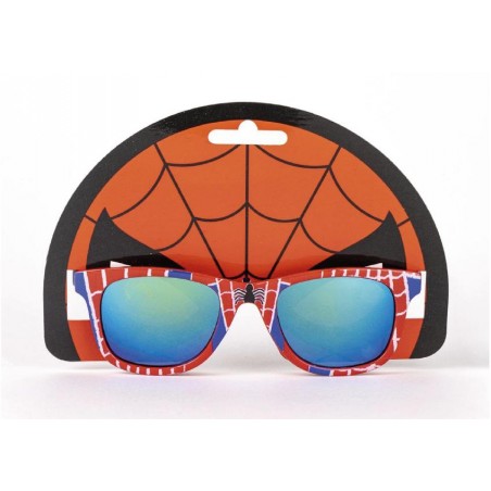 Occhiali da sole Spider-Man per bambini – Montatura rossa con ragnatela e lenti azzurrate UV 100%