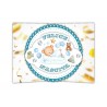 Biglietto Auguri di Nascita per Bambino “Orsetto Azzurro” – Pop-up 3D Surprise