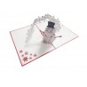Biglietto Origami Pupazzo di neve