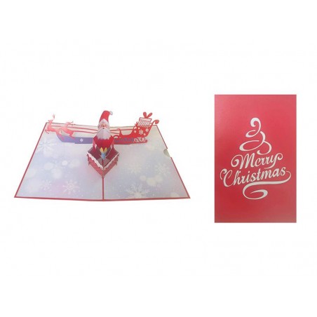 Copertina rossa con scritta “Merry Christmas” bianca stilizzata