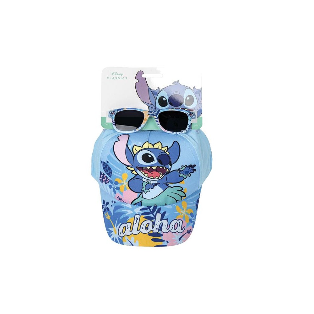 Set Occhiali da Sole e Cappello Stitch – Protezione UV per bambini, design Disney colorato con lenti certificate