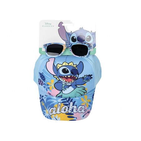 Set Occhiali da Sole e Cappello Stitch – Protezione UV per bambini, design Disney colorato con lenti certificate