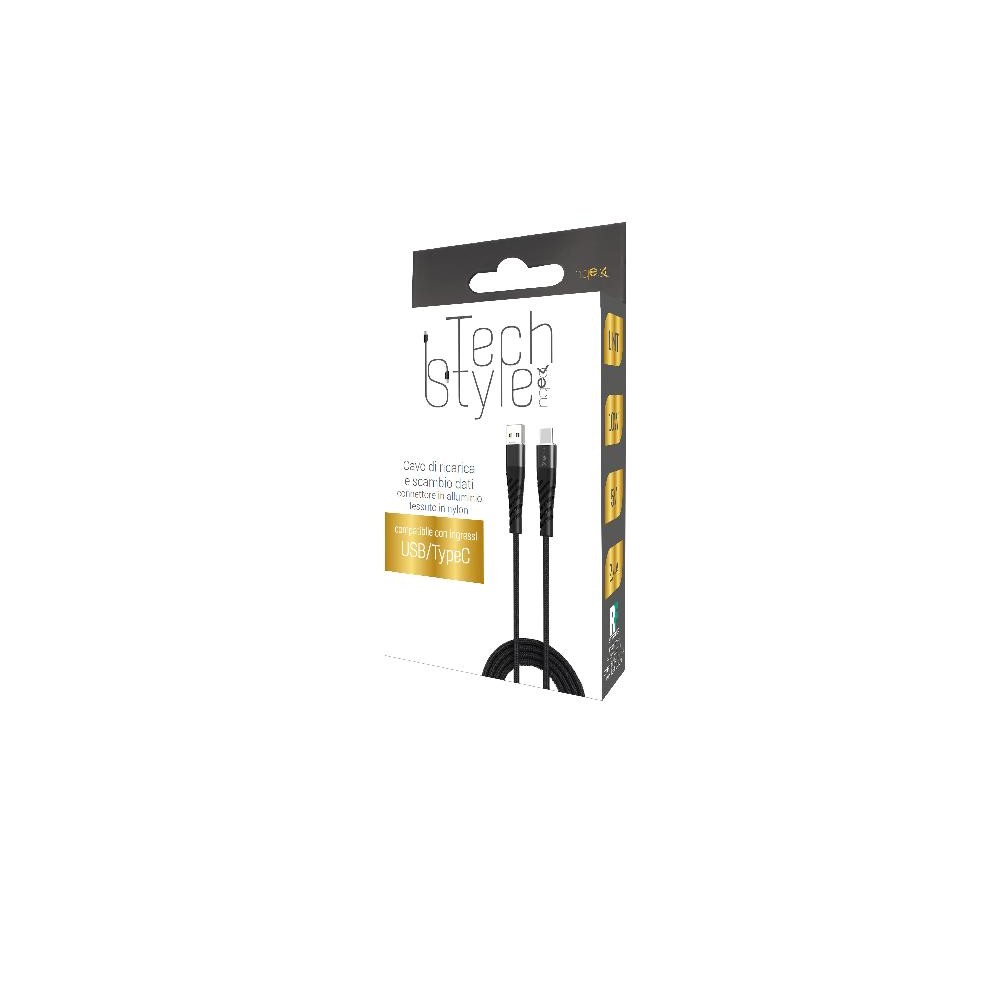 Confezione Tech Style con cavo USB to Type-C 1m, ricarica dati 10W