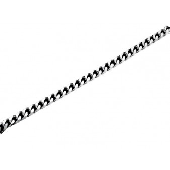 Catena uomo Cuba in acciaio lucido – maglia larga 50 cm