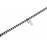 Catena Uomo con Croce 50 cm - Maglia Cuba in Acciaio - Soul Gioielli