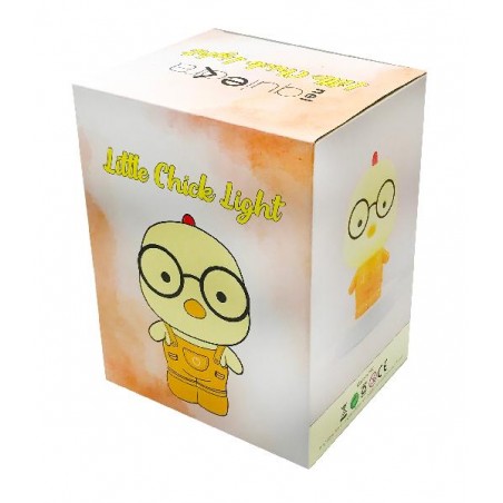 Confezione regalo Little Chick Light con illustrazione e logo pulcino giallo