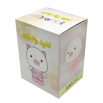 Confezione regalo Little Pig Light con illustrazione Maialino Rosa e logo