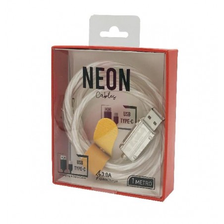 Cavo USB Type-C Multicolor Neon 1m confezionato