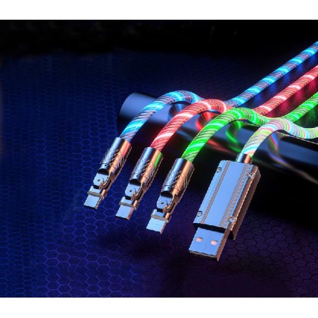 Dettaglio connettore USB-C illuminato