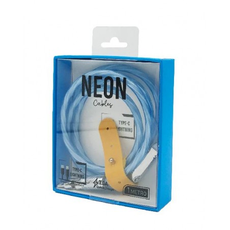 Cavo Type-C a Lightning Neon Multicolor 1m in confezione