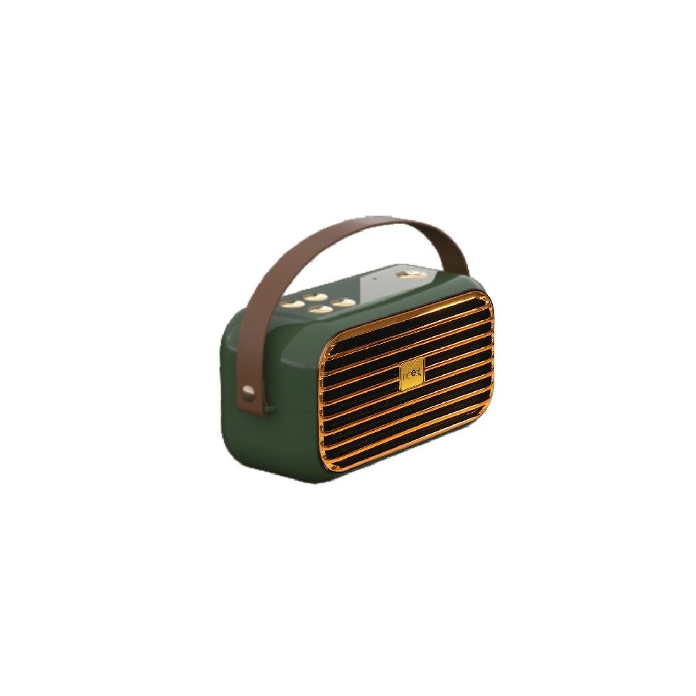 Speaker Vintage Verde NelQuieOra – Vista Frontale