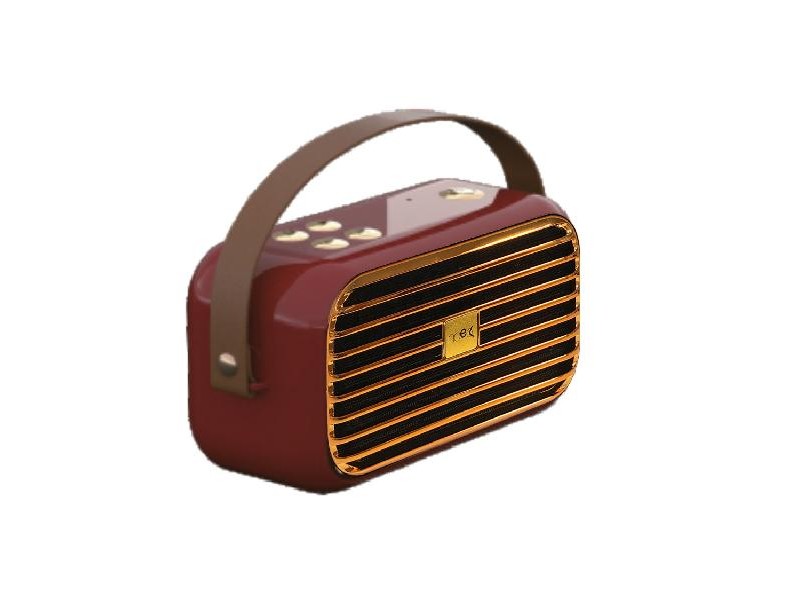 Speaker Vintage Rosso NelQuieOra – Vista Frontale