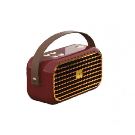 Speaker Vintage Rosso NelQuieOra – Vista Frontale