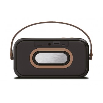 Speaker Vintage Rosso NelQuieOra – Retro con Porta AUX