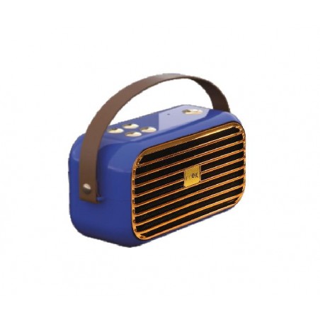 Speaker Vintage Blu NelQuieOra – Vista Frontale