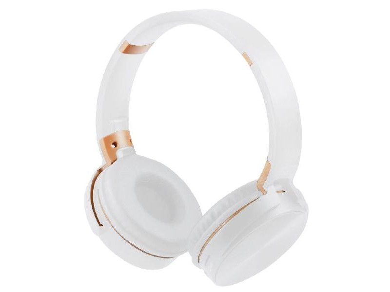 Cuffie wireless bianche NQEO950 con Bluetooth, AUX e slot TF – eleganti e versatili
