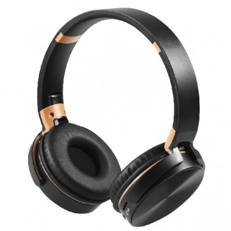 Cuffie wireless nere NQEO950 con Bluetooth, ingresso AUX e scheda TF – eleganti e versatili