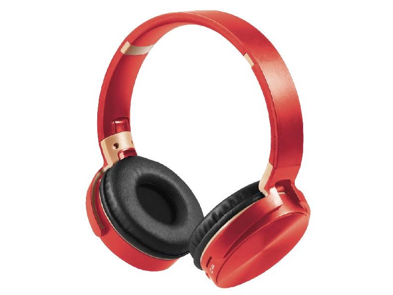 Cuffie wireless rosse NQEO950 con Bluetooth, TF e AUX – design moderno e dinamico