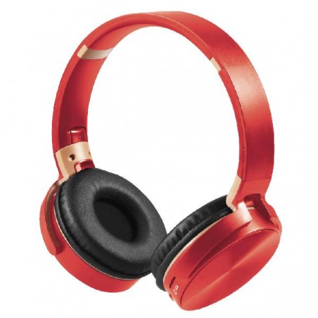 Cuffie wireless rosse NQEO950 con Bluetooth, TF e AUX – design moderno e dinamico