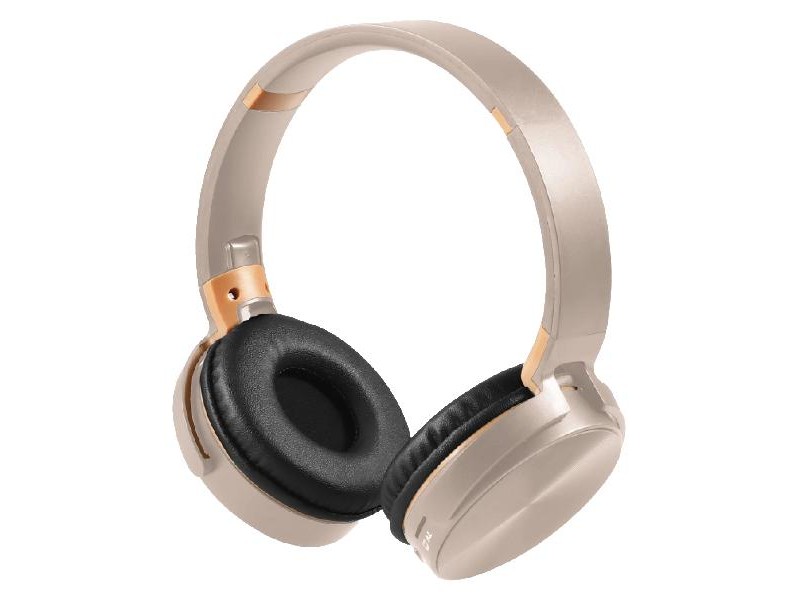 Cuffie wireless grigio sabbia NQEO950 – Bluetooth, AUX, TF – design elegante e neutro