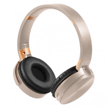 Cuffie wireless grigio sabbia NQEO950 – Bluetooth, AUX, TF – design elegante e neutro