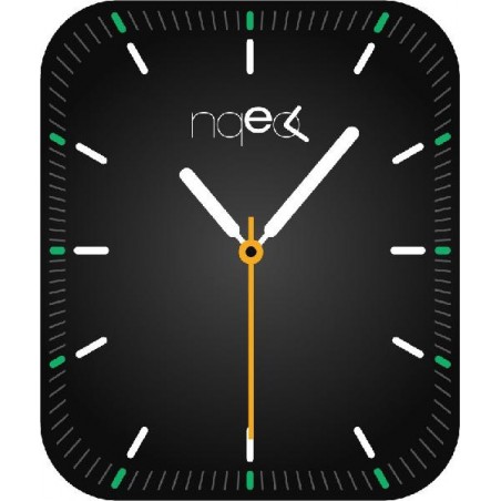 Smartwatch NQEO800 con interfaccia digitale moderna e design minimalista