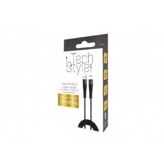 Cavo lungo Lightning da 2m Tech Style, ricarica 10W, confezione retail