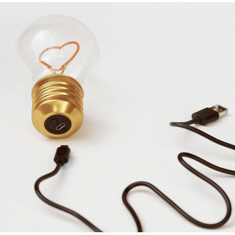 porta USB e interruttore della lampadina decorativa LED ricaricabile, linea Lamp-Adina's NelQuieOra