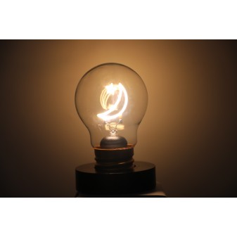 Lampadina LED Luna accesa con luce calda e LED a forma di luna e stella, Lamp-Adina's NelQuieOra