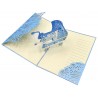 Biglietto Nascita Bambino Pop-up – Carrozzina Origami 3D