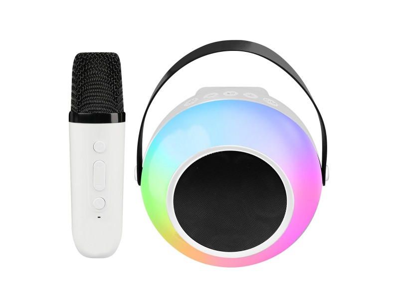 Speaker Ball Voice Bianca con microfono e luci RGB