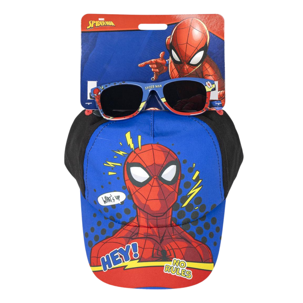 Set Occhiali da Sole e Cappello Spiderman