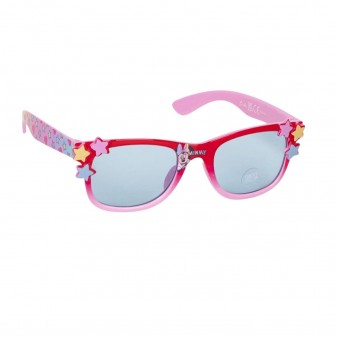 Occhiali da sole Minnie rossi con decorazioni a stelle colorate
