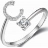 Anello Lettera C con Zirconi Cubici – Soul Gioielli