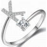 Anello Lettera K con Zirconi Cubici – Soul Gioielli