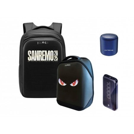 Bundle e-bacpack NelQuieOra Zaino con Schermo LED
