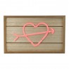Lampada LED in Legno Cuore con Freccia – NelQuieOra Wood Lamp