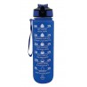 Borraccia Motivazionale 1L Blu – Idratazione Smart