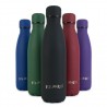 MATT Bottle: Borraccia Termica Acciaio Inossidabile Doppia Parete BPA Free Finitura Soft Touch Opaca Nera 500ml