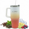Borraccia Termica READY 900ml Bianca e Rosa con Manico