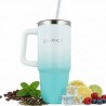Borraccia Termica READY 900ml Bianca e Celeste con Manico