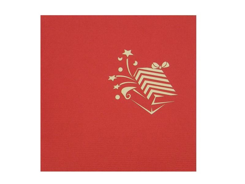 Biglietto Di Auguri 3D A Forma Di Rotella - Artigianale Taglio Laser In Carta - 15x20 Cm