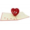 Biglietto Origami CUORE ROSSO