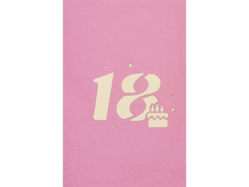 Dolce Fiesta BIGLIETTO AUGURI 18° COMPLEANNO CON SCATOLINA