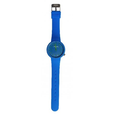 Orologio da polso unisex NelQuieOra in silicone blu con cinturino regolabile e stile sportivo