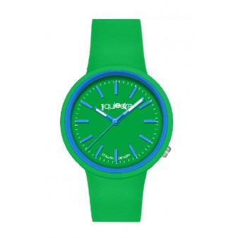 Orologio verde in silicone NelQuieOra con quadrante a contrasto, design sportivo e moderno