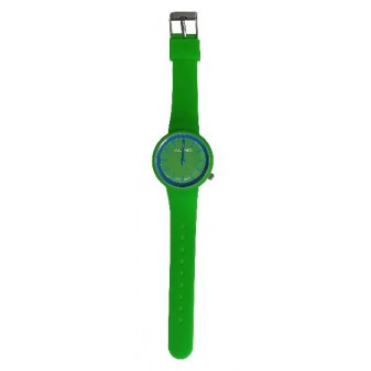 Orologio unisex verde con cinturino regolabile, ideale per ragazzi e ragazze dinamici