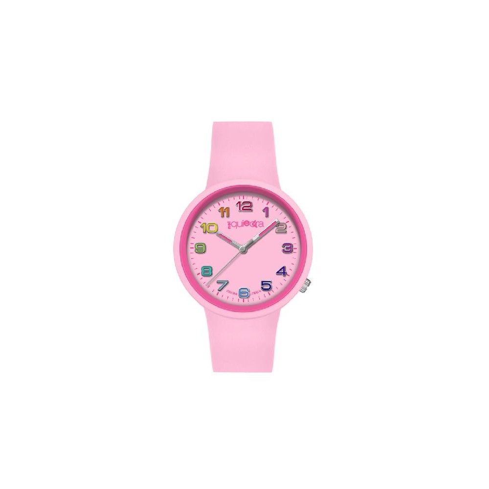 Orologio rosa in silicone NelQuieOra con quadrante delicato e stile minimal