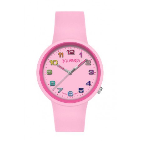 Orologio rosa in silicone NelQuieOra con quadrante delicato e stile minimal